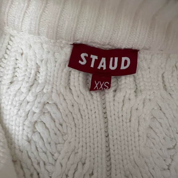 STAUD Hampton cotton blend half zip sweater XXS - Picture 6 of 8